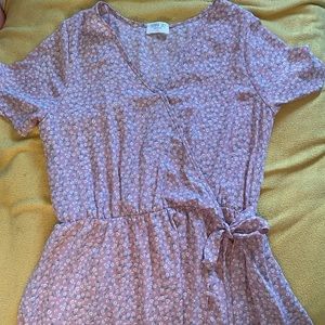 Knee length pink summer dress, size L